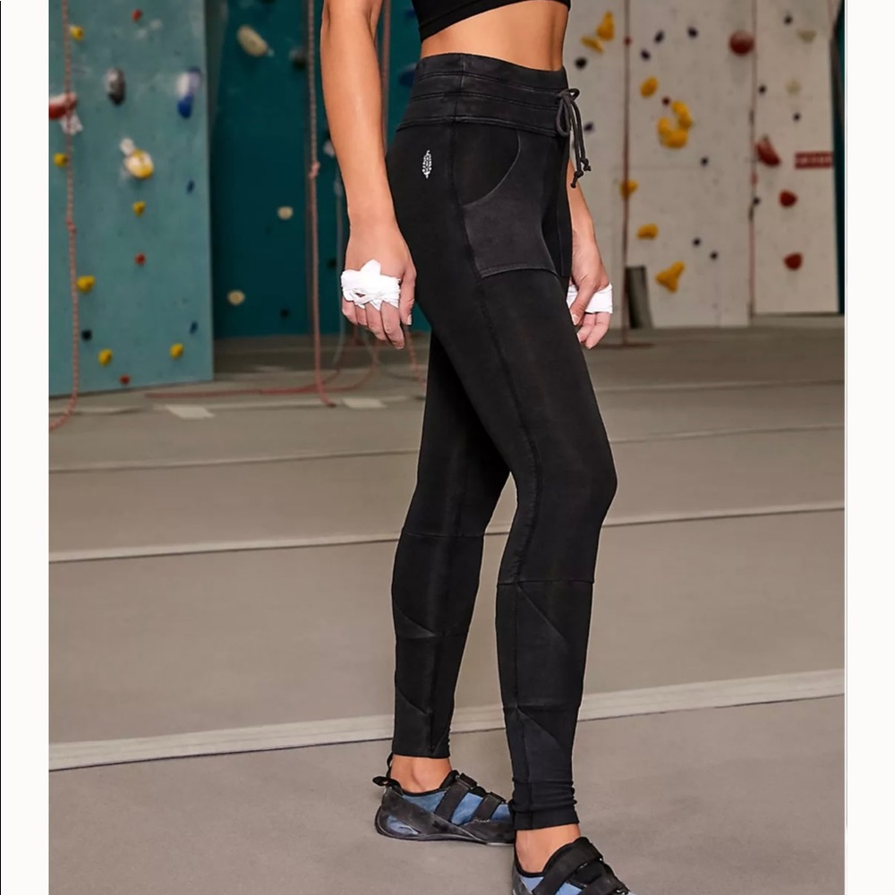 Free People black leggings